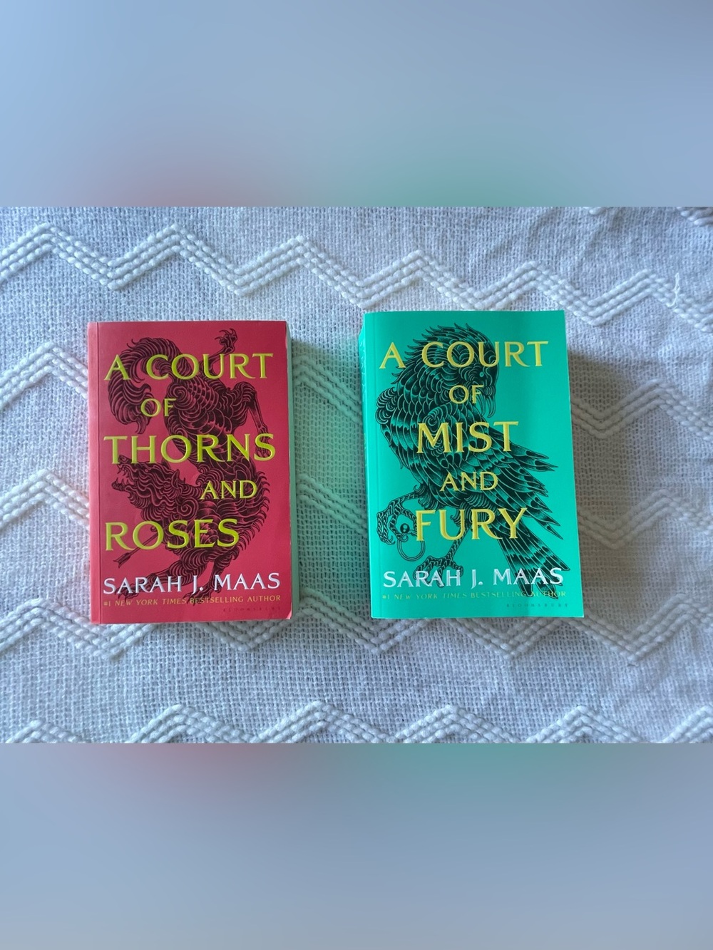 ACOTAR first two books by Sarah J Maas (2 together $16)